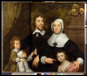 Porträt einer Familie, wahrscheinlich der Familie von Richard Streatfeild, um 1645